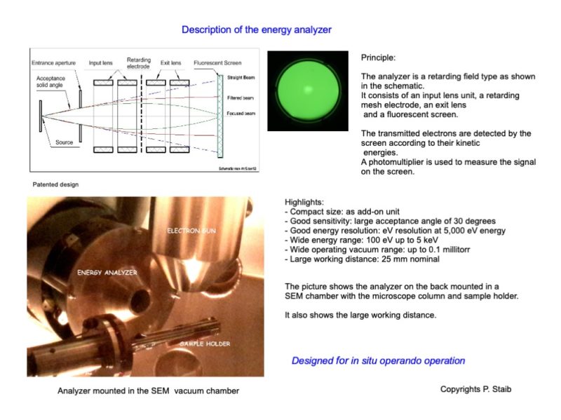 Electron Detector for SEM - WILLIAMSBURG SCIENTIFIC INSTRUMENTS